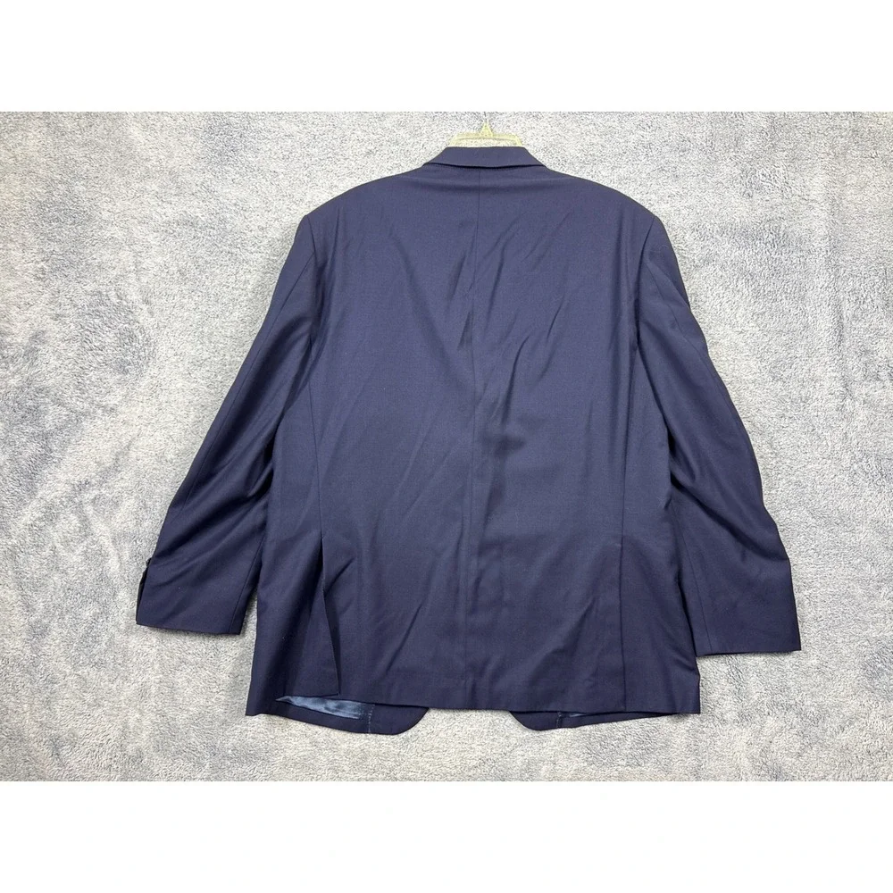 Peter Millar Mens 44R Navy Blue 100% Wool 2 Button Blazer Sport Coat Jacket